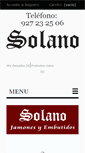 Mobile Screenshot of jamonsolano.com