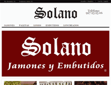 Tablet Screenshot of jamonsolano.com